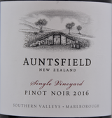 Auntsfield Single Vineyard Pinot Noir 2016